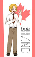 Arkham-Insanity's Hetalia - Canada and his hand