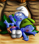 SuperSchtroumpf's Smurfs - A wild spanking