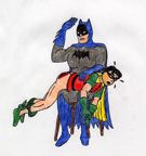 Collegeboy's Batman spanks Robin