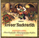 Kröver Nacktarsch's Wine Bottle Label '60 #1