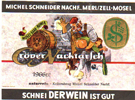 Kröver Nacktarsch's Wine Bottle Label '66