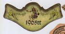 Kröver Nacktarsch's Wine Bottle Neck Label '65