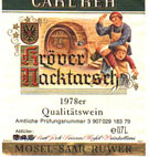 Kröver Nacktarsch's Wine Bottle Label '78