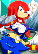 Palcomix's Sonic the Hedgehog - Knuckles spanks Sonic