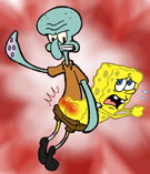Arkham-Insanity's Spongebob Squarepants - Squidward had enough